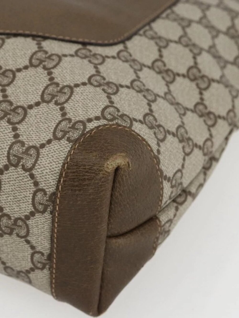 GUCCI GG Supreme Tote Bag PVC Beige Gold 002 103 1301 Auth ka2063 - Picture 10 of 16